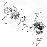 Бампер средняя часть белый (самосвал) DONG FENG