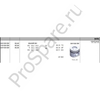 Поршень 2011BF 94mm +0.50 CC (04286723)