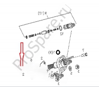 Роликовый толкатель ТНВД 1011 (04175624)