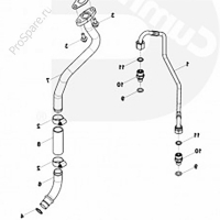 Трубка подачи масла на турбину ISLe (3282167)